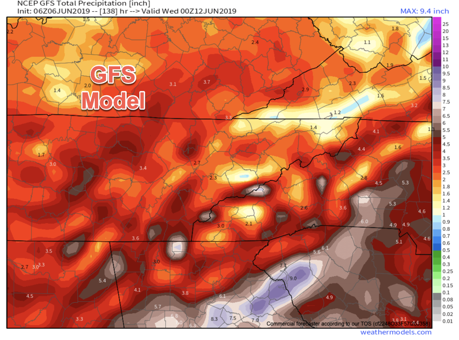 GFS Provided By Weathermodels.com