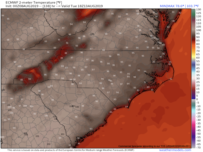 Map courtesy of Weathermodels.com