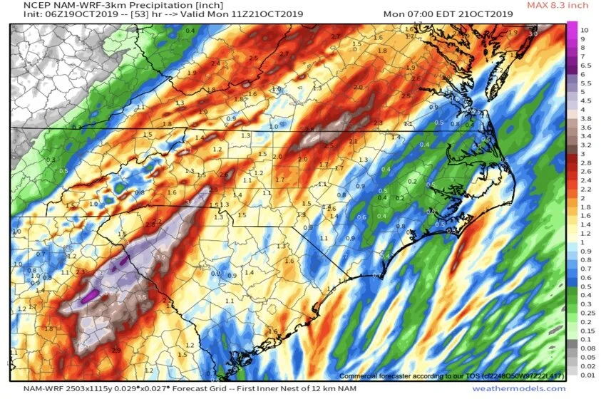 NAM 3km Provided by Weathermodels.com