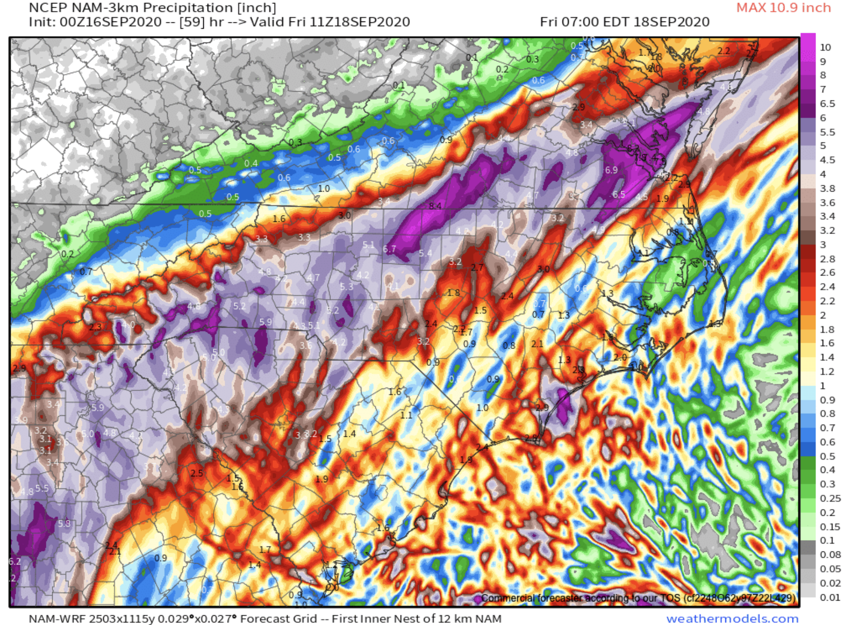 Flooding Likely As Remnants Of Hurricane Sally Move Through WNC