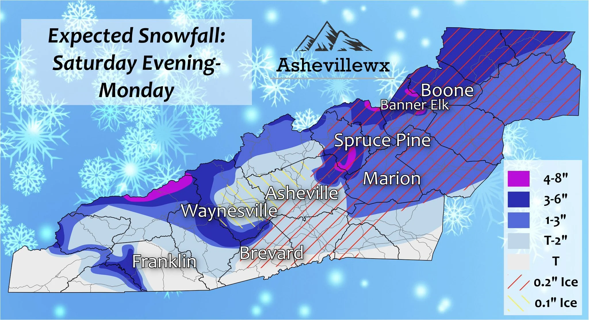 Wintry Mix Set To Move Into WNC Late Tonight/Early Sunday AM, Northwest Flow To Follow