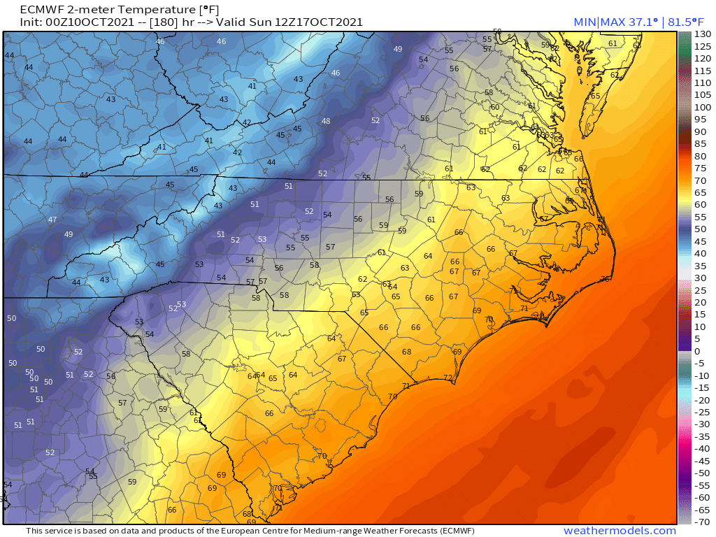 Mild Temps Expected Through The Week With A Cold Front Arriving Next Weekend For WNC