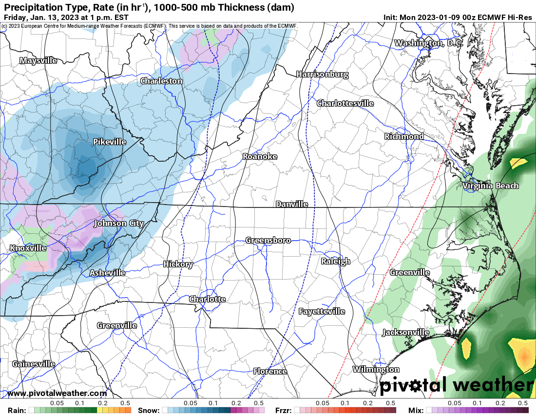 Northwest Flow To Bring Heavy Snow Friday To NC/TN Border, Accumulation Possible Around Asheville