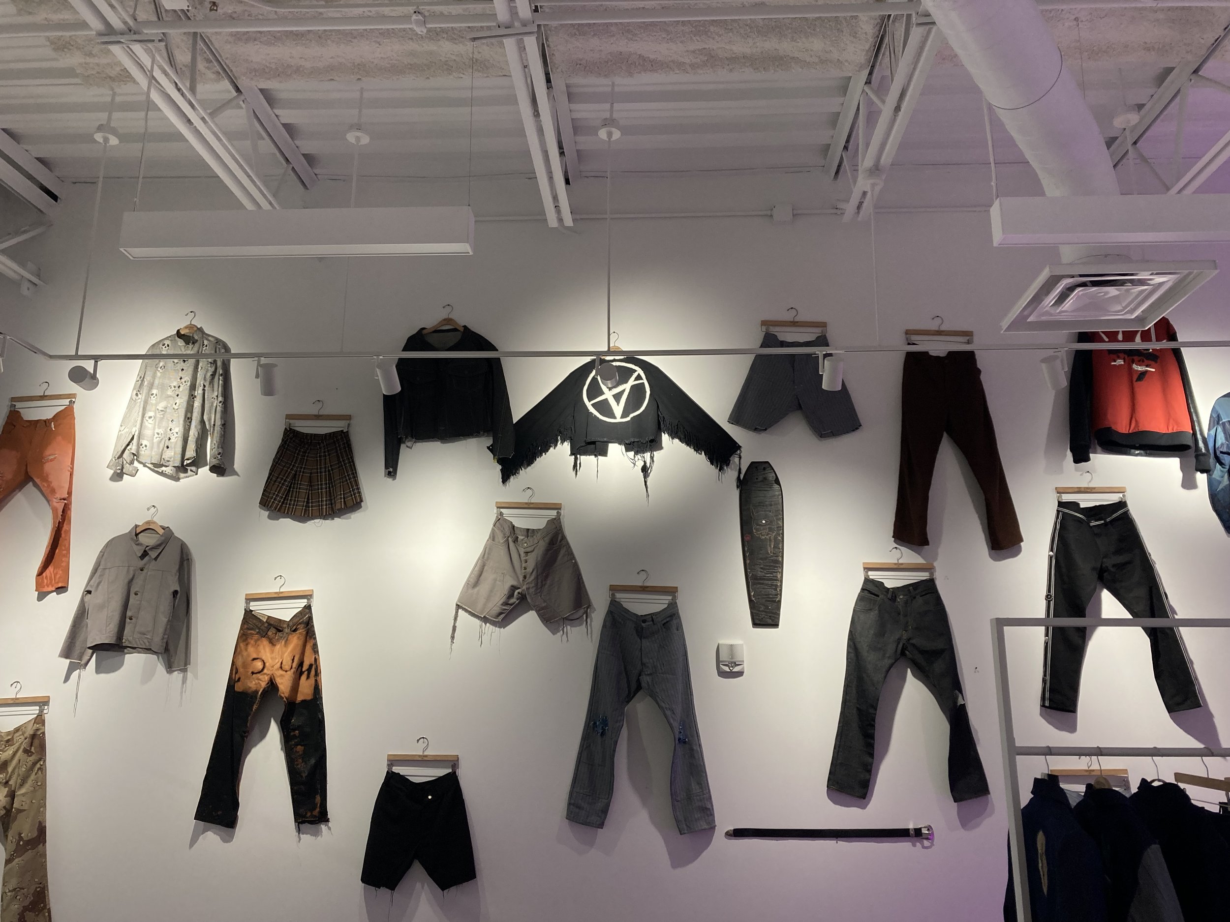 ART+ESHIP “A Rose From the Ashes” / In Conversation with Bruce Davis & Braylin Ousley, November 7, 2024. Fashion designs by Braylin Ousley/Scumbag Denim Supply.