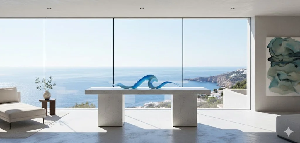 Abstract image of wave in Greece