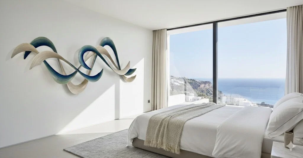 Aloha sculpture abstract wave