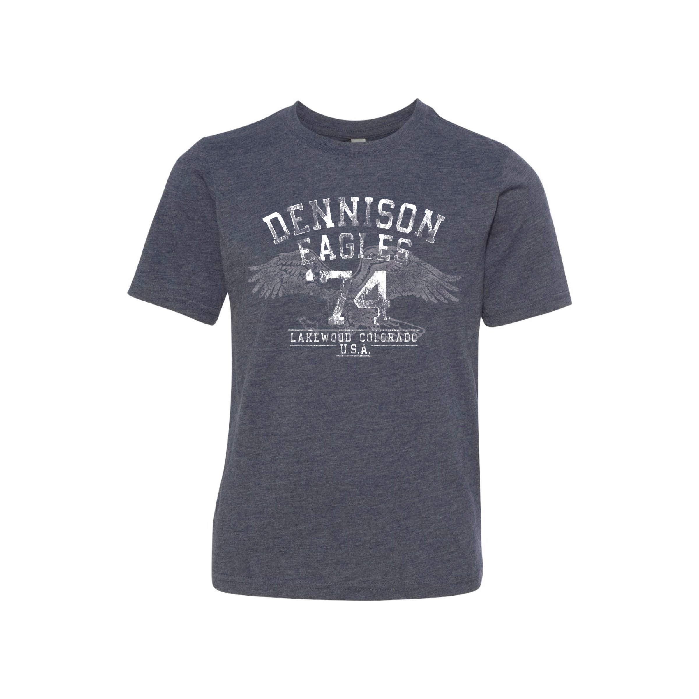 Y2K Eagle Navy Tri-blend Tee (Unisex,Female,Youth)