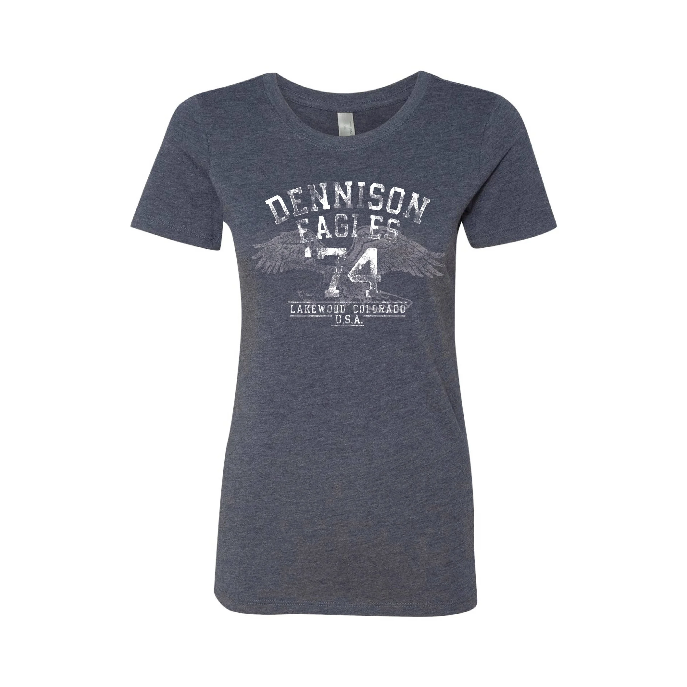 Y2K Eagle Navy Tri-blend Tee (Unisex,Female,Youth)