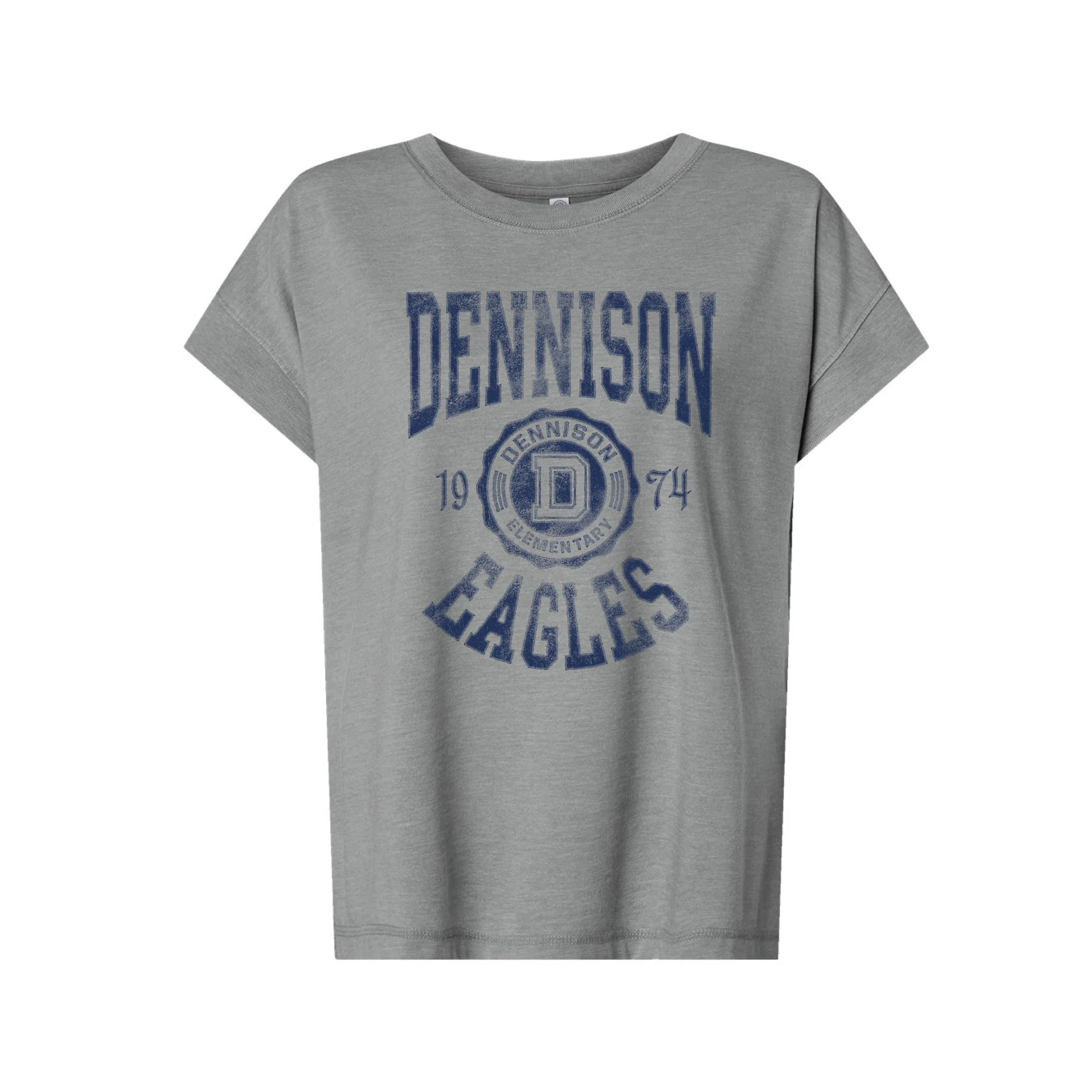 Oversize Prep Seal Grey Tri-blend Tee (Unisex,Female, Youth)
