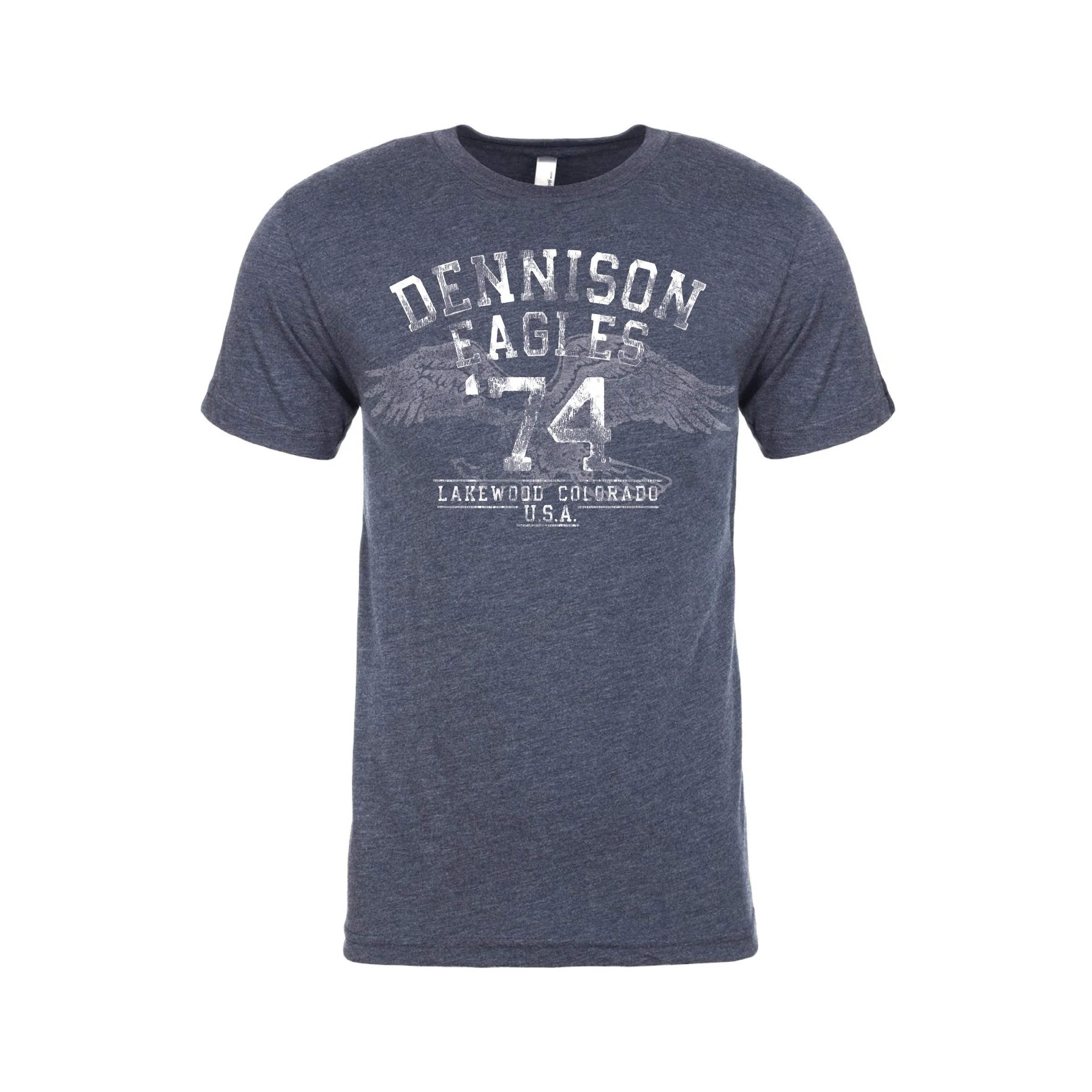 Y2K Eagle Navy Tri-blend Tee (Unisex,Female,Youth)