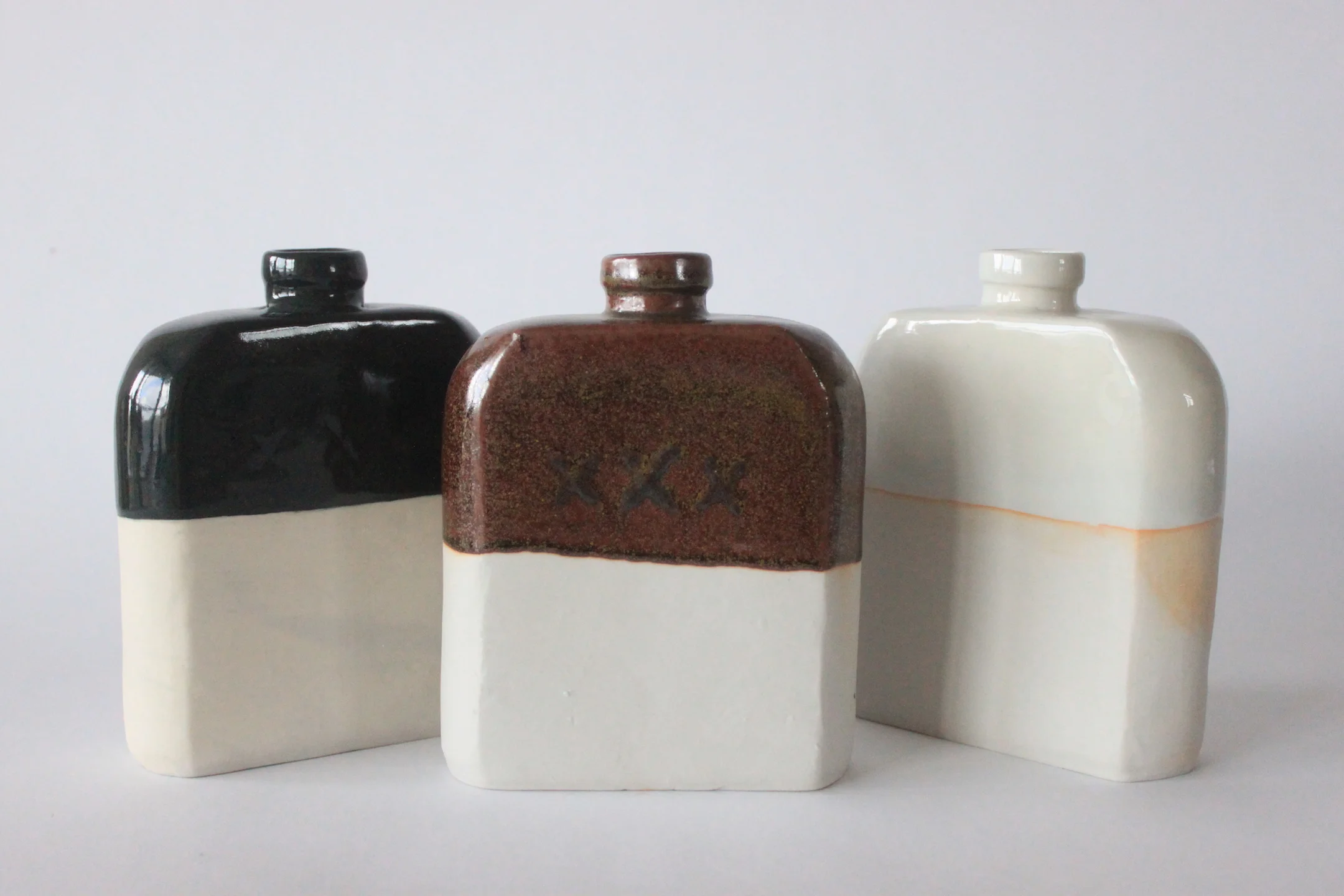  Slip Cast Porcelain Canteens, Fall 2014 