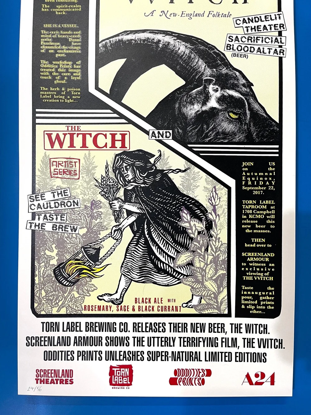 Silkscreened Editions! | The Witch | ODDITIES PRINTS