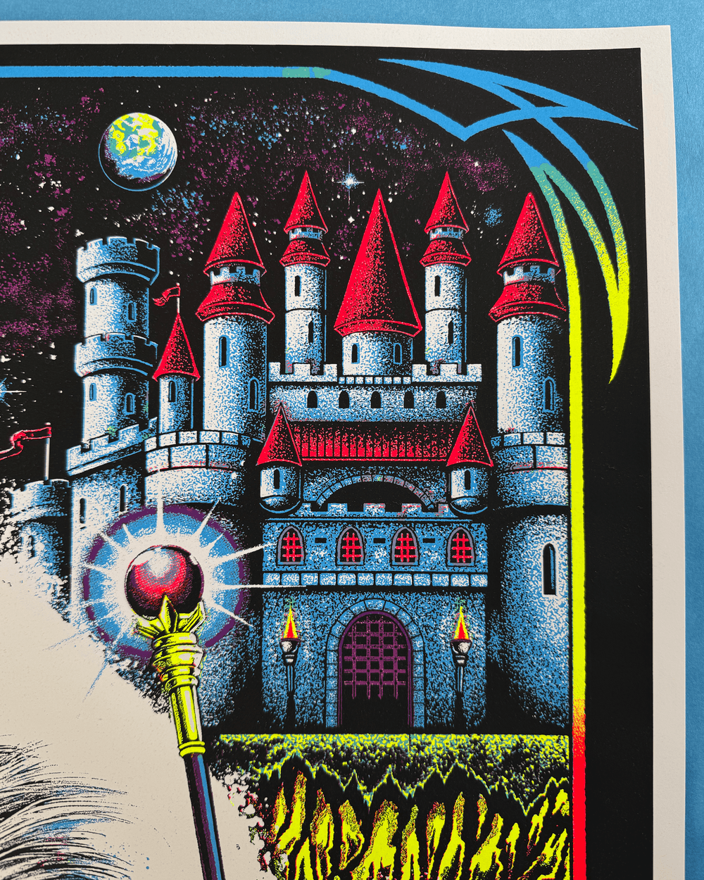 THE WIZARD'S TUBE - Silkscreen Blacklight Poster by Josh Freydkis