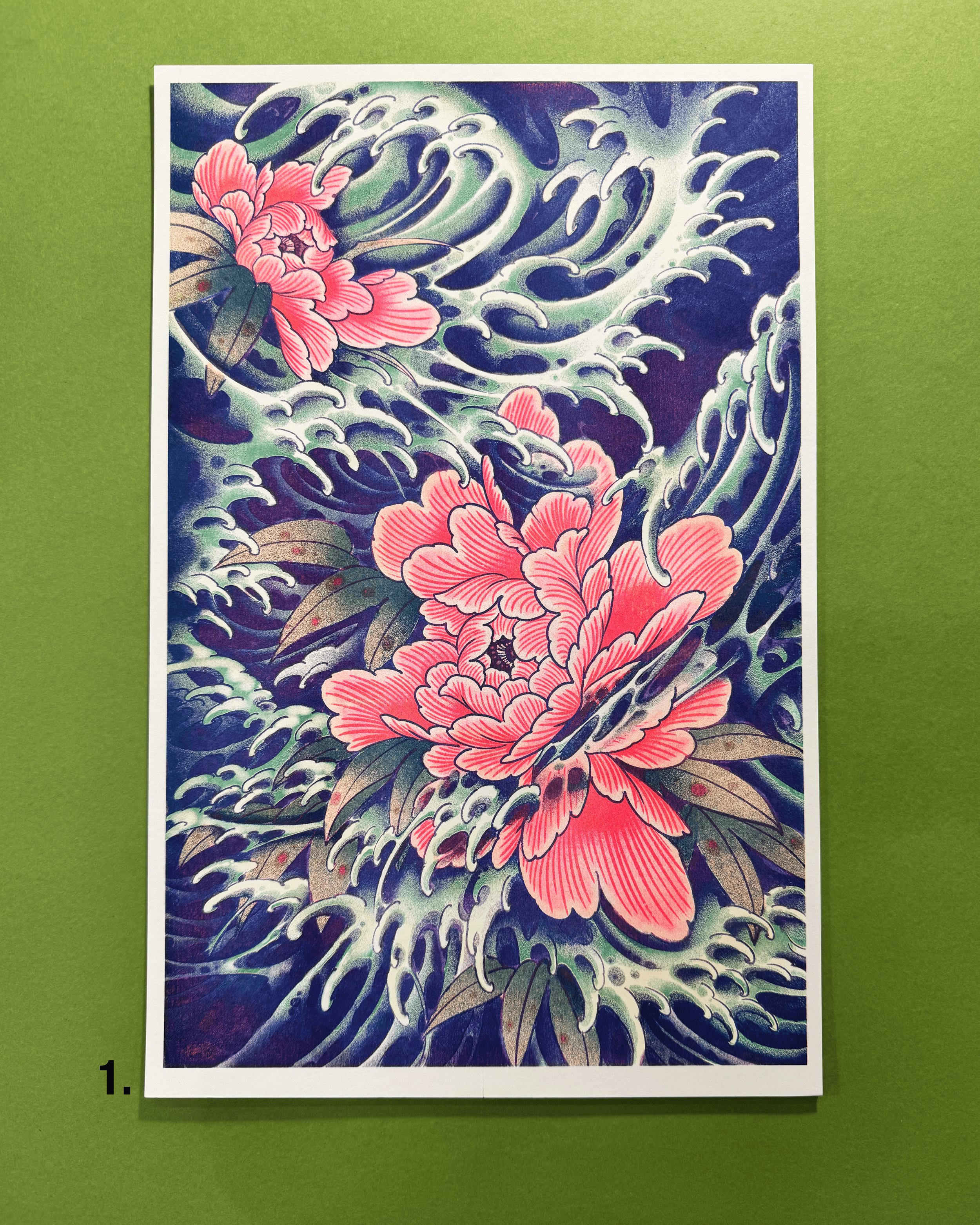 JAPANESE FLOWER SCENES - Risographs by Josh Martin