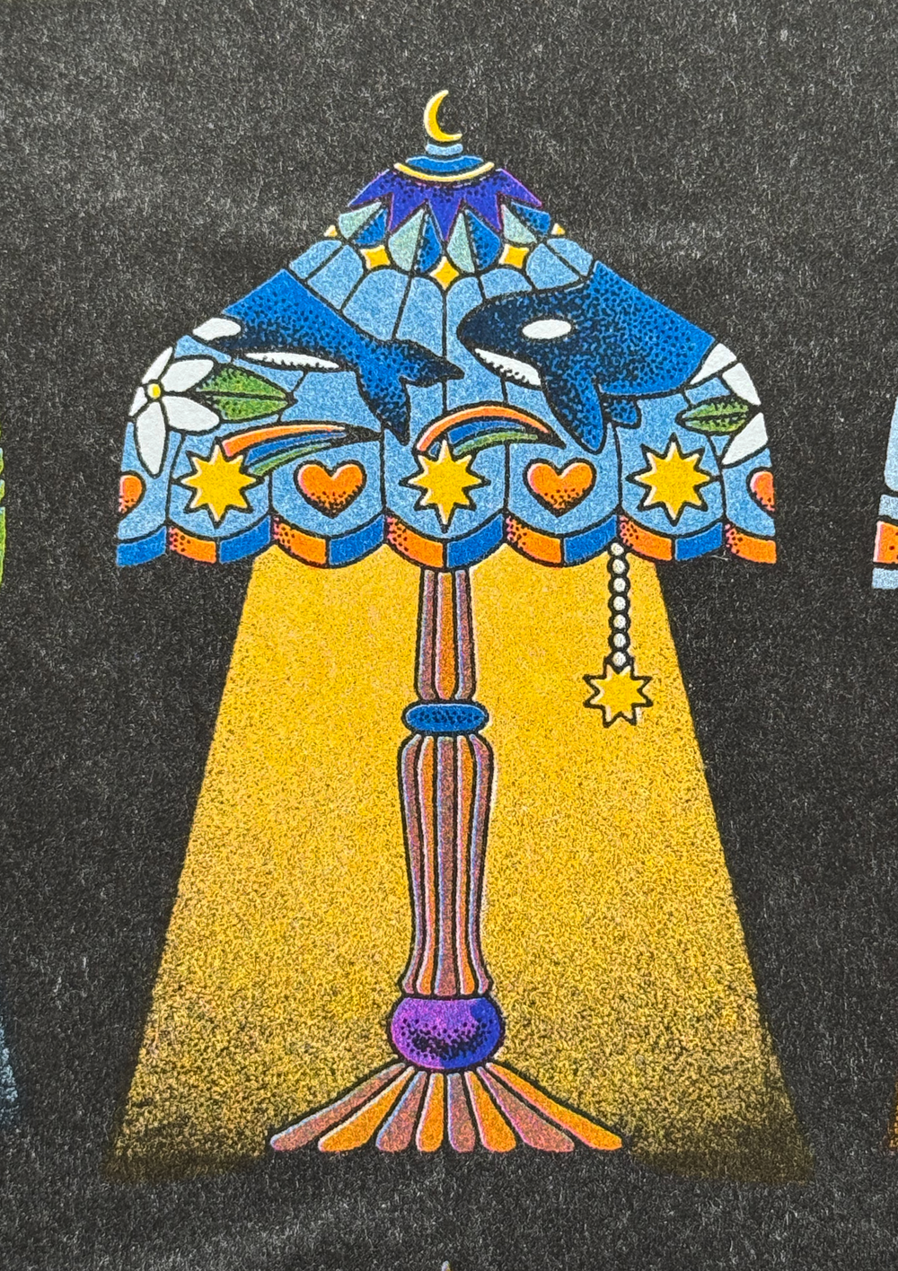 Tiffany Lamps : Risograph by Renographics | ODDITIES PRINTS