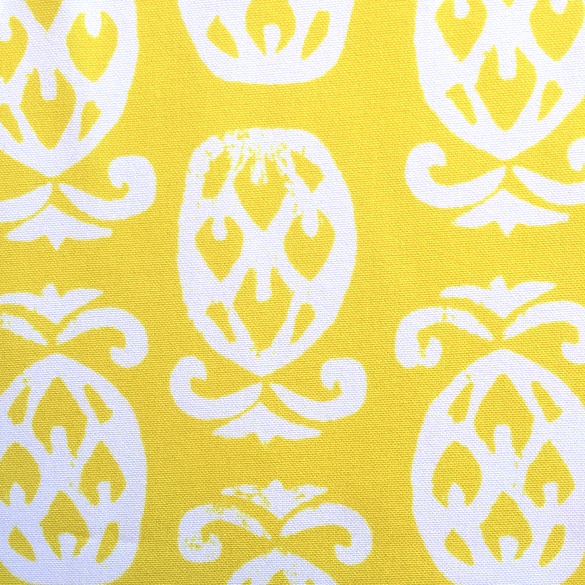 Pineapples in Sunshine Yellow/White PALM SPRINGS COLLECTION
