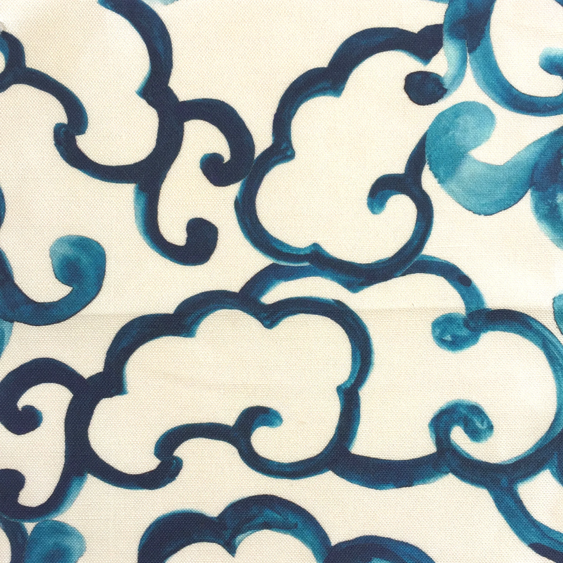 Clouds in Marshmallow/Blue CHINOISERIE COLLECTION