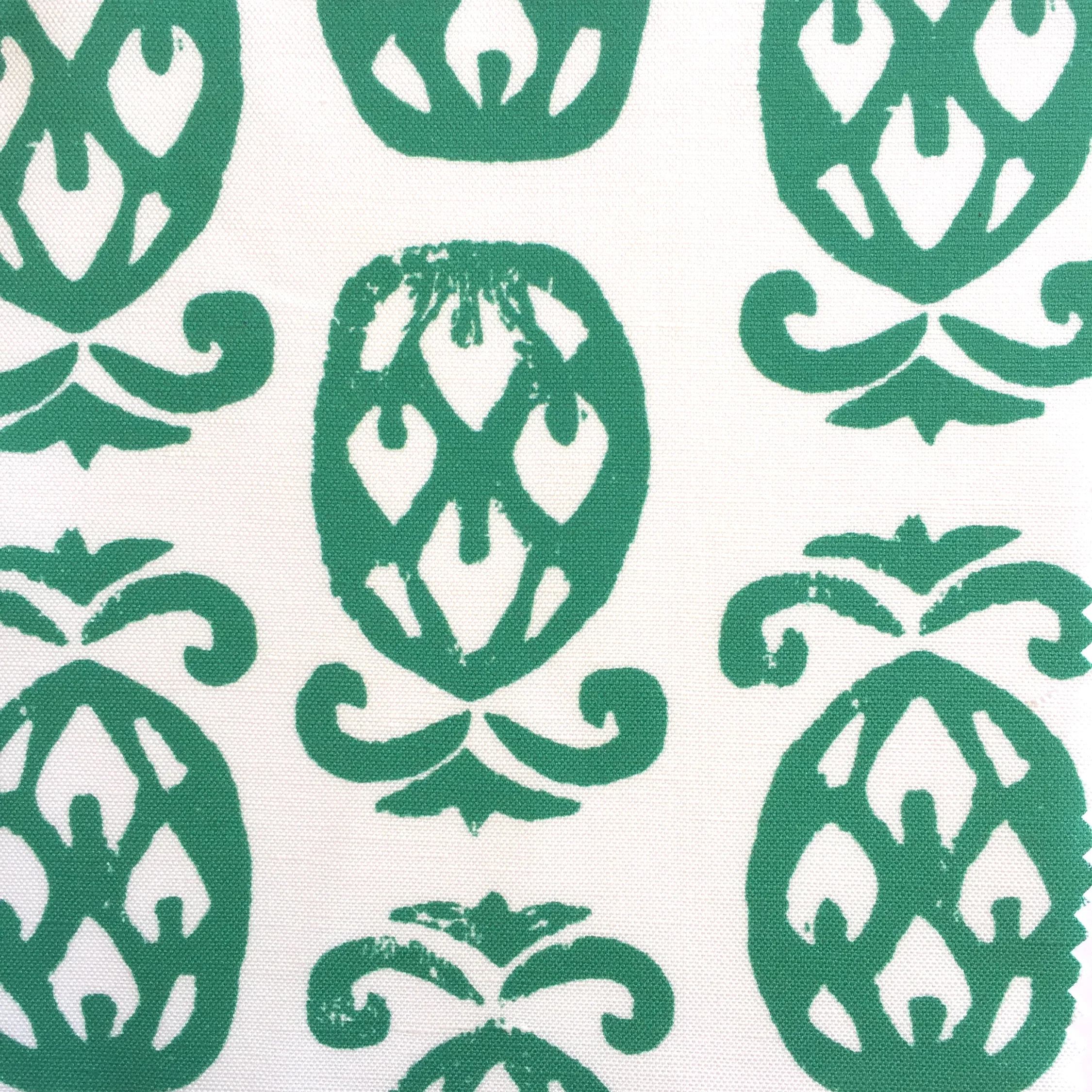 Pineapples in White/EMERALD PALM SPRINGS COLLECTION