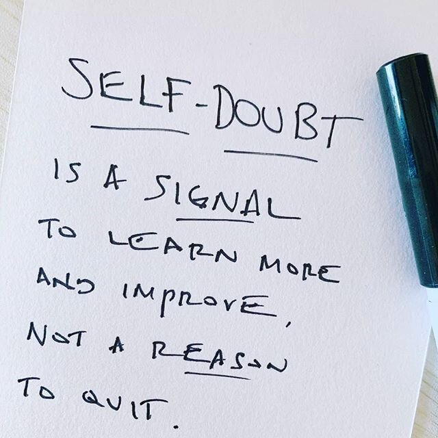 Has self-doubt sent you retreating before? .
.
.
🖐🏿 It has for me.
.
.
.
Had my &quot;why&quot;  not have been connected to a mission larger than myself, I would have thrown in the towel. .
.
.
I believe I am here to help people resonate with their