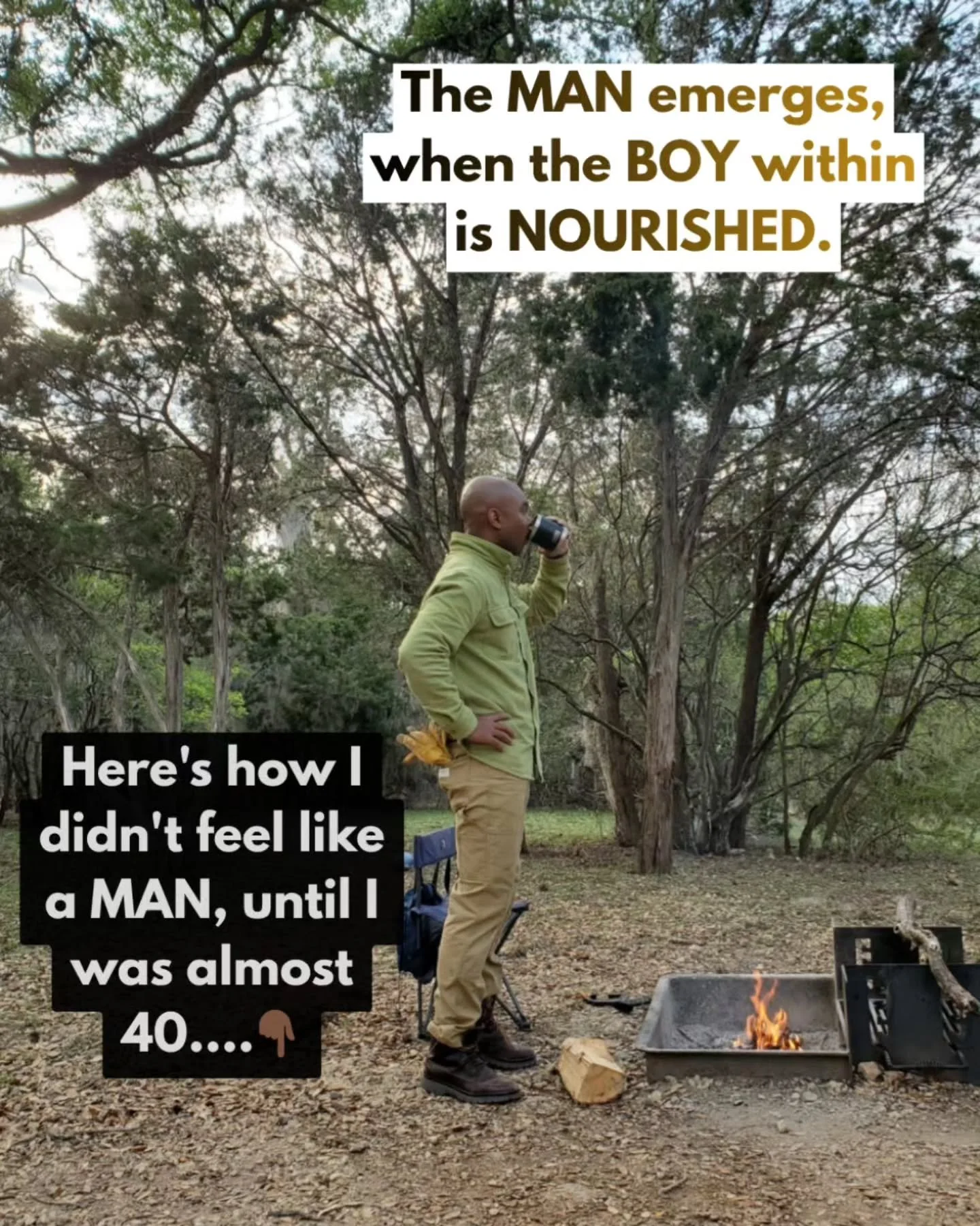 I didn&rsquo;t start feeling like I was becoming a man until I was 38. The thing is&hellip;I didn't know what I didn't know.

From the outside, I looked grown handling responsibilities, showing up as an adult, but inside, the little boy was still run