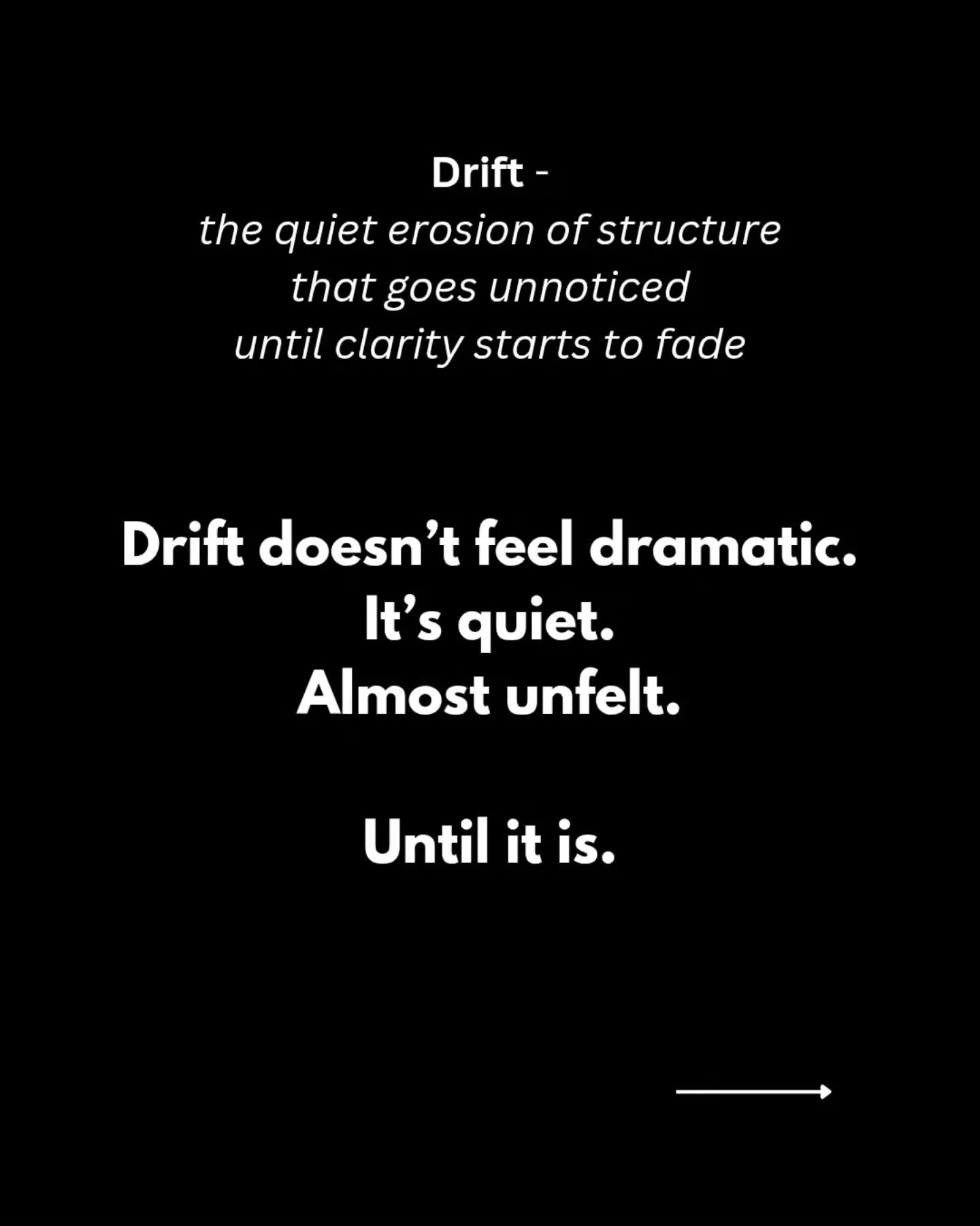 Within the first two weeks of working with me, every man does an Energy Leak Audit.
Not mindset work. Not goal setting. Mechanics.

Most men don&rsquo;t suddenly fall apart.
They drift.

Loose ends quietly drain energy, focus, and self-trust.
Unanswe