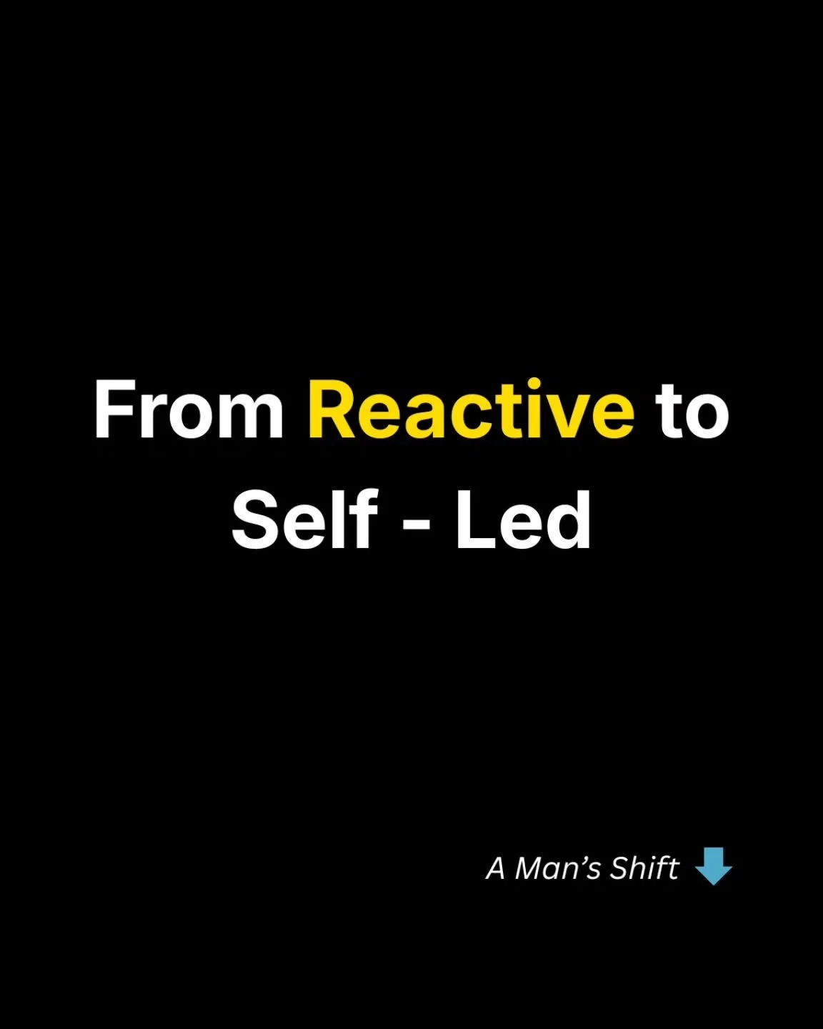 Most men don&rsquo;t struggle because life is hard.

They struggle because their nervous system is running their life.

So they react.
They brace.
They manage.
They disappear.

And they mistake that for personality instead of conditioning.

Here&rsqu