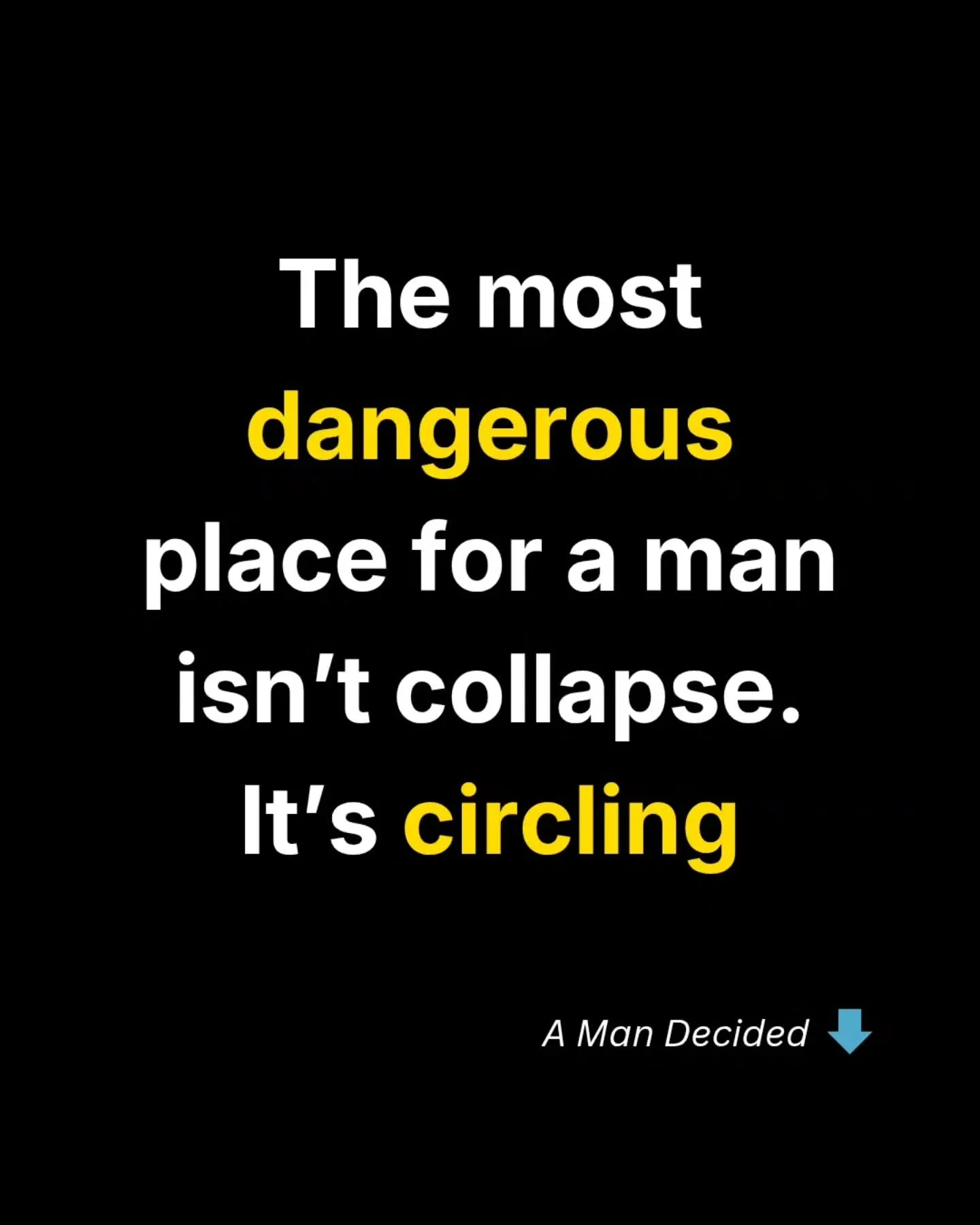 This is from a man who didn&rsquo;t need motivation.
He needed internal authority.

Most men don&rsquo;t feel lost.
They feel like they&rsquo;ve outgrown the way they&rsquo;re living&hellip; 

&ldquo;Over the course of this work, I made decisions I h