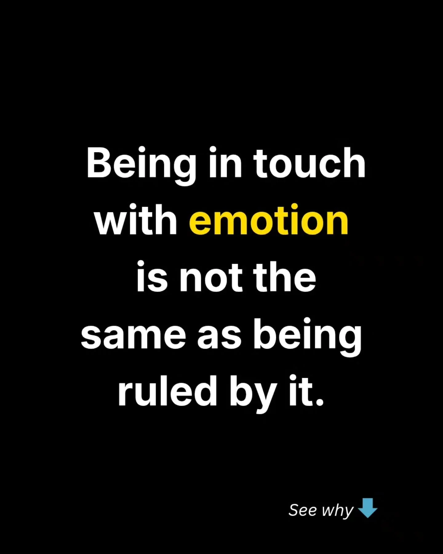 A lot of men confuse being in touch with their emotions with being ruled by them. So they don&rsquo;t trust themselves to be with certain levels of emotional intensity.

They suppress. They numb. They shut it down.

For a lot of men, it feels like it