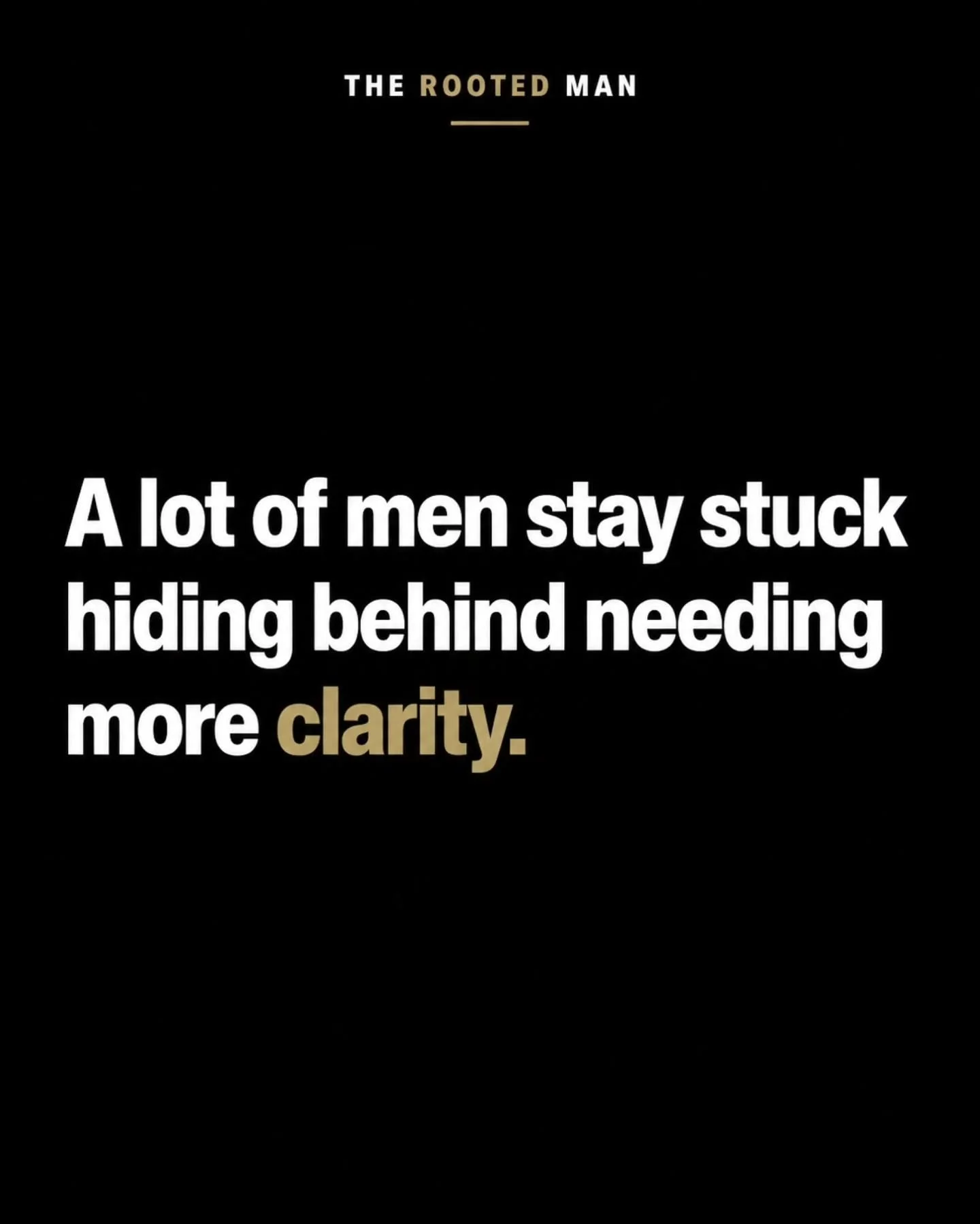A major reason a man stops trusting himself is simple.

He has no evidence that he can.

He breaks small commitments.
His word gets frail.
He says he&rsquo;s going to do something and doesn&rsquo;t.
He keeps needing validation from another book, anot