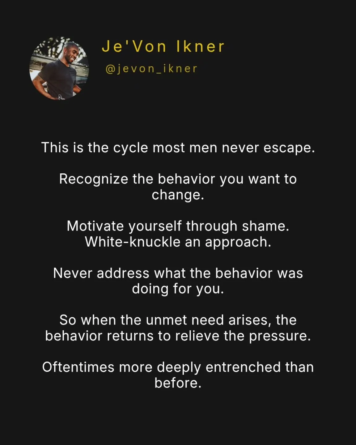 I believe discipline matters. Deeply.

Discipline is a major tenet in becoming a Rooted Man.

But when discipline is fueled by shame, guilt, and white knuckling, it eventually starts working against a man.

It turns into hidden pressure.
It turns int