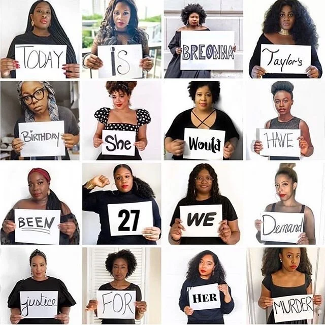 Repost from @blairimani 
SAY HER NAME 💔 TAKE ACTION. LINK IN BIO. In honor of Breonna Taylor’s 27th birthday today, we are calling for justice to be served. ⠀
Breonna was an essential worker murdered at the height of a pandemic in her HOME. Sh