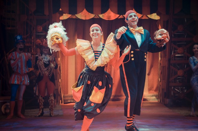 Seth Bloom and Christina Gelsone in The Big Apple Circus. Photo Credit: Florence Montmare 