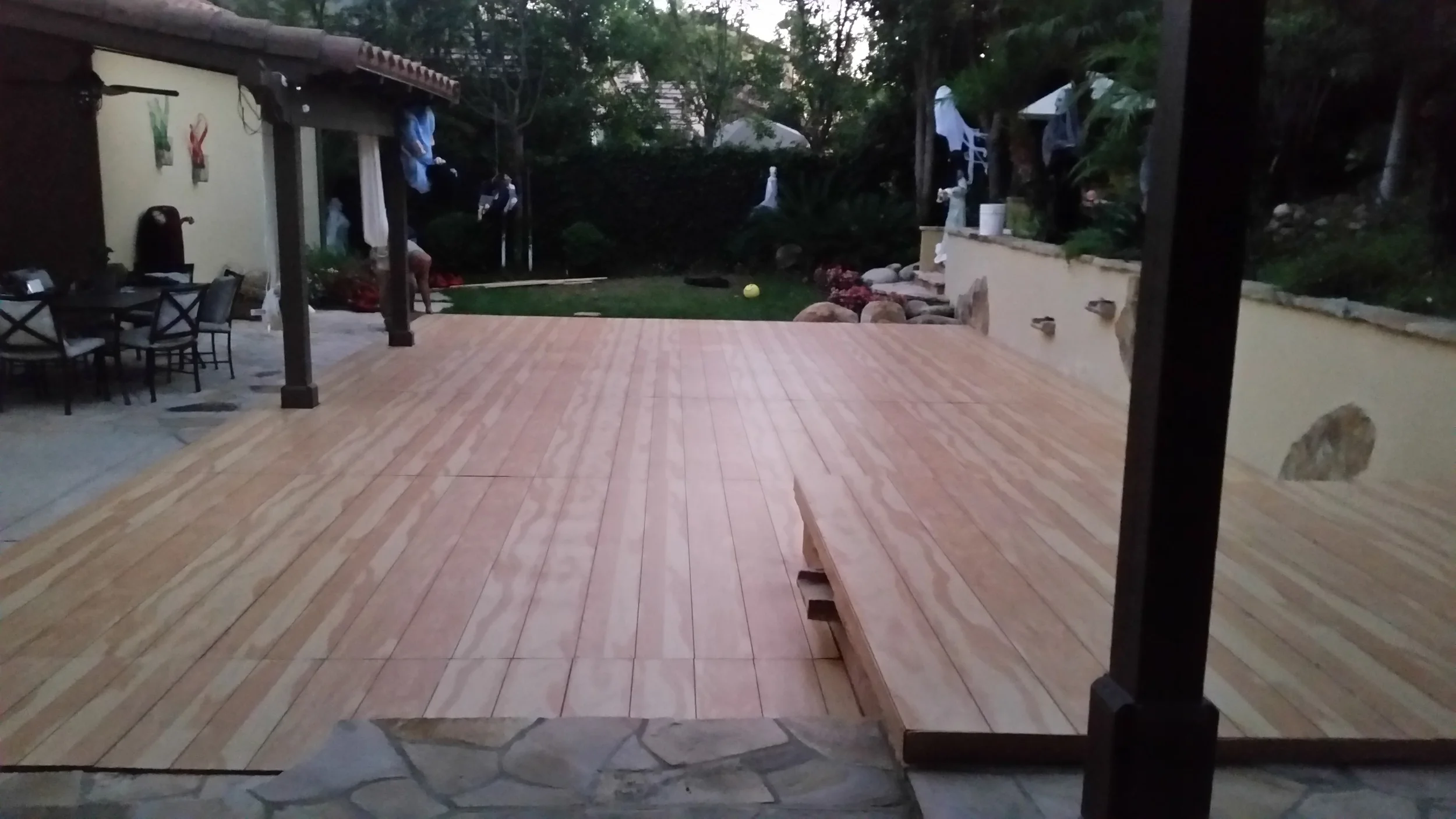 pool cover flooring rentals