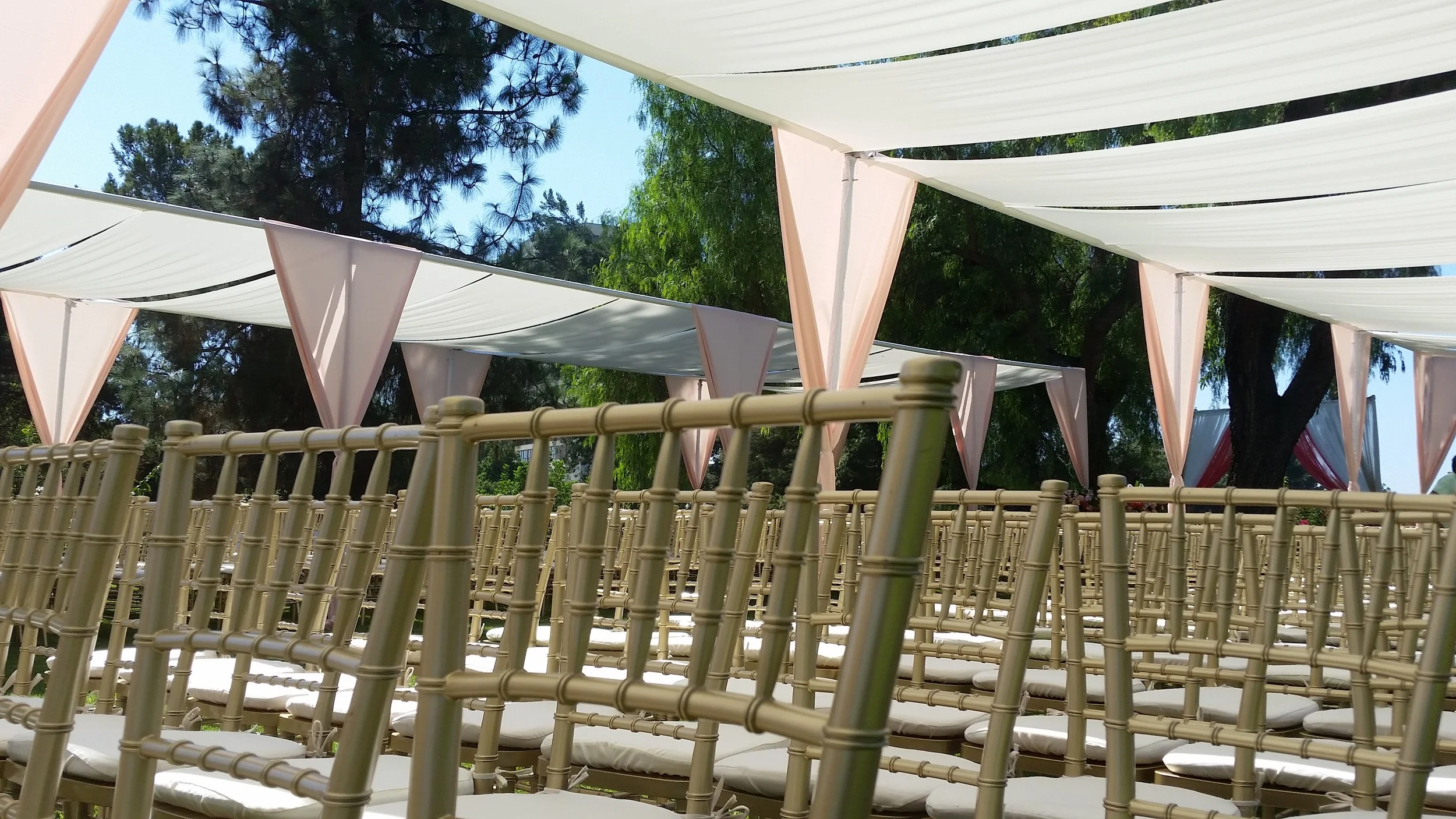 fabric shade tent rentals
