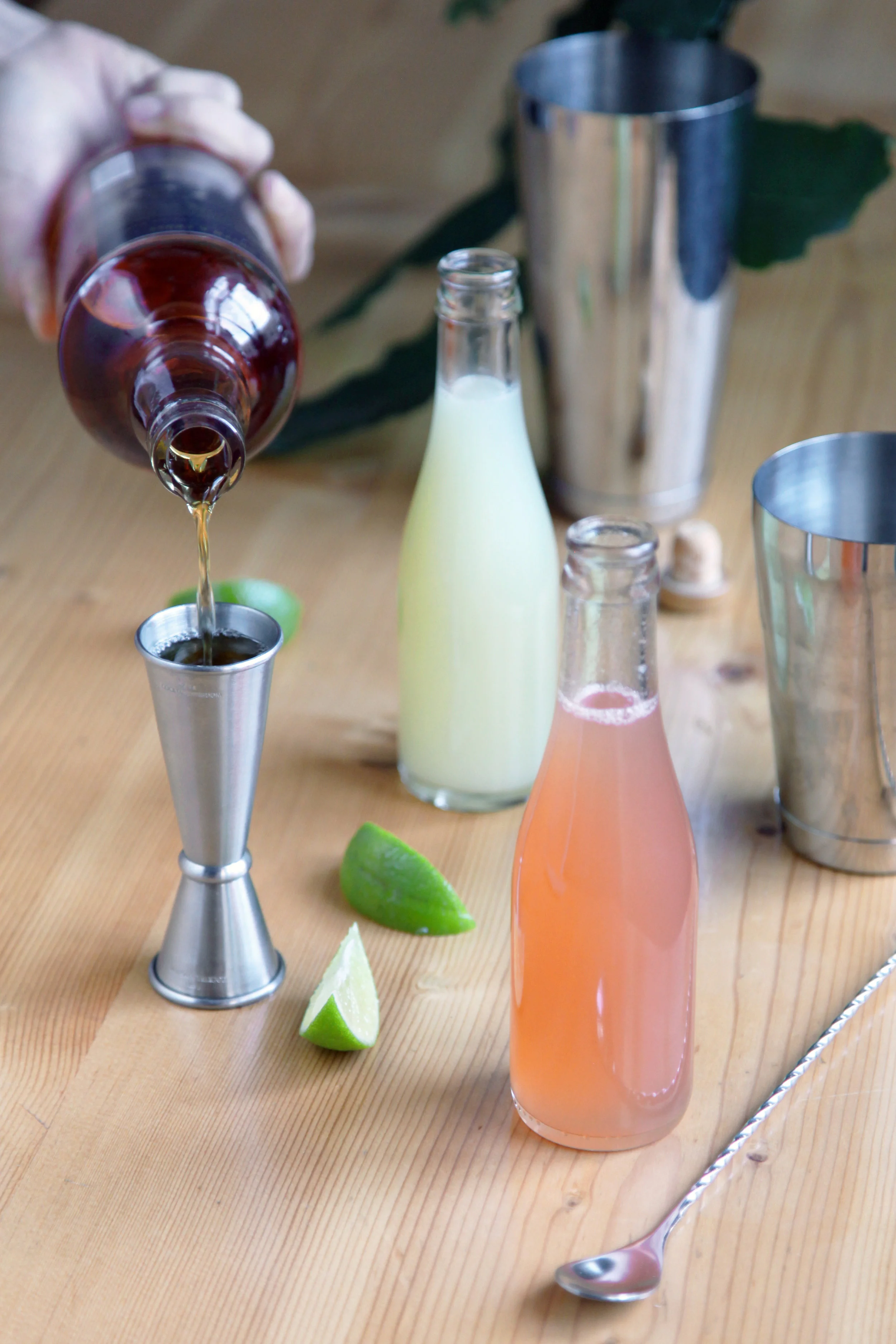 Add two ounces of Jamaican rum - I love Smith and Cross for it’s super funky, banana brûlée and vanilla notes. Then SHAKE lightly (crushed ice will add a bit of dilution) and strain into a cup of your choice. Top with a ridiculous amount of crushed ice.