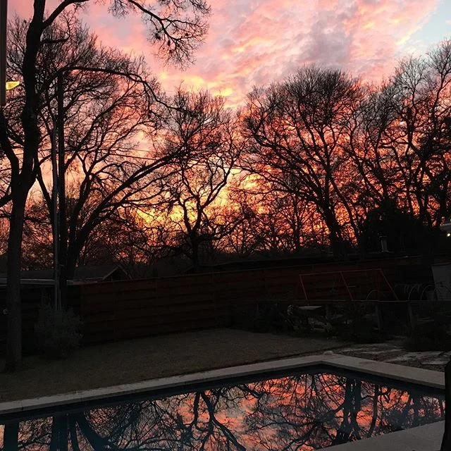 Glanced out the window and saw this tonight. #austinsunset