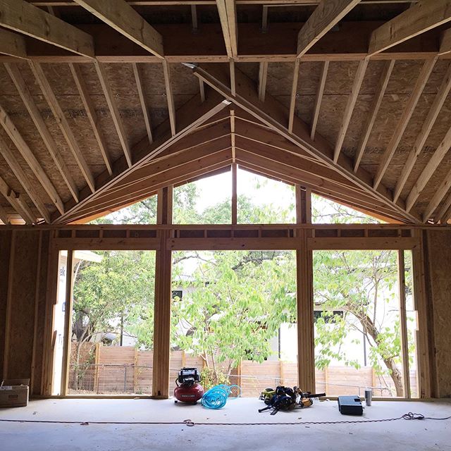 This vaulted ceiling is a bit special&mdash;I can&rsquo;t wait to see how it turns out!