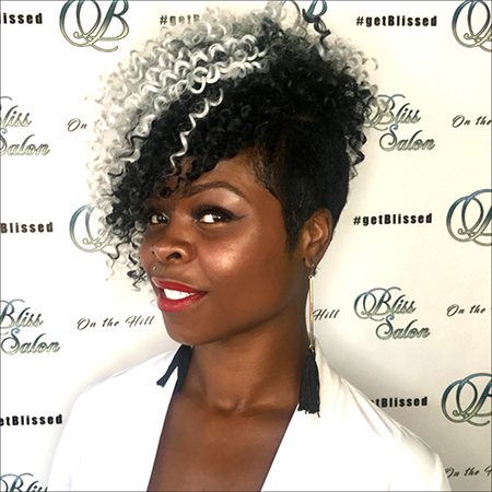 Master stylist and Makeup artist, graduate of Paul Mitchell The School, Christine Paige is the owner of Bliss Salon, celebrating 5 years in business! Christine also makes wigs with a sewing machine. Experience her new line, Wigs of Bliss~PopOn Hair~Custom Fit. Christine also is the winner of Entrepreneur of the Year 2018. Christine amongst other talented stylists and barbers are here for “ALL HAIR TYPES” catering to a customized experience for your hair and makeup needs. #getBlissed appreciate yourself !!