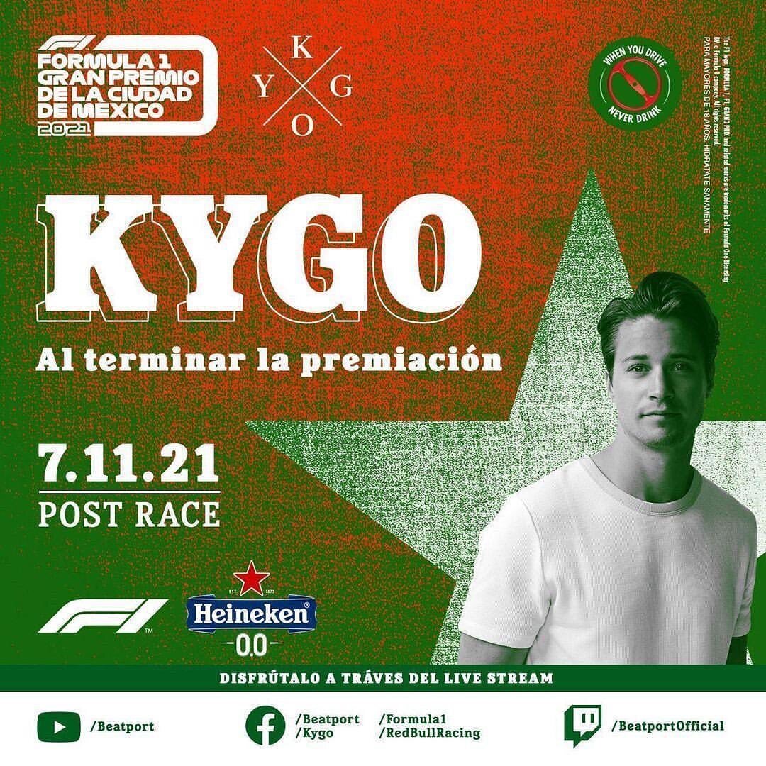Mexico City with KYGO for Formula 1. 🎻🇲🇽🏎