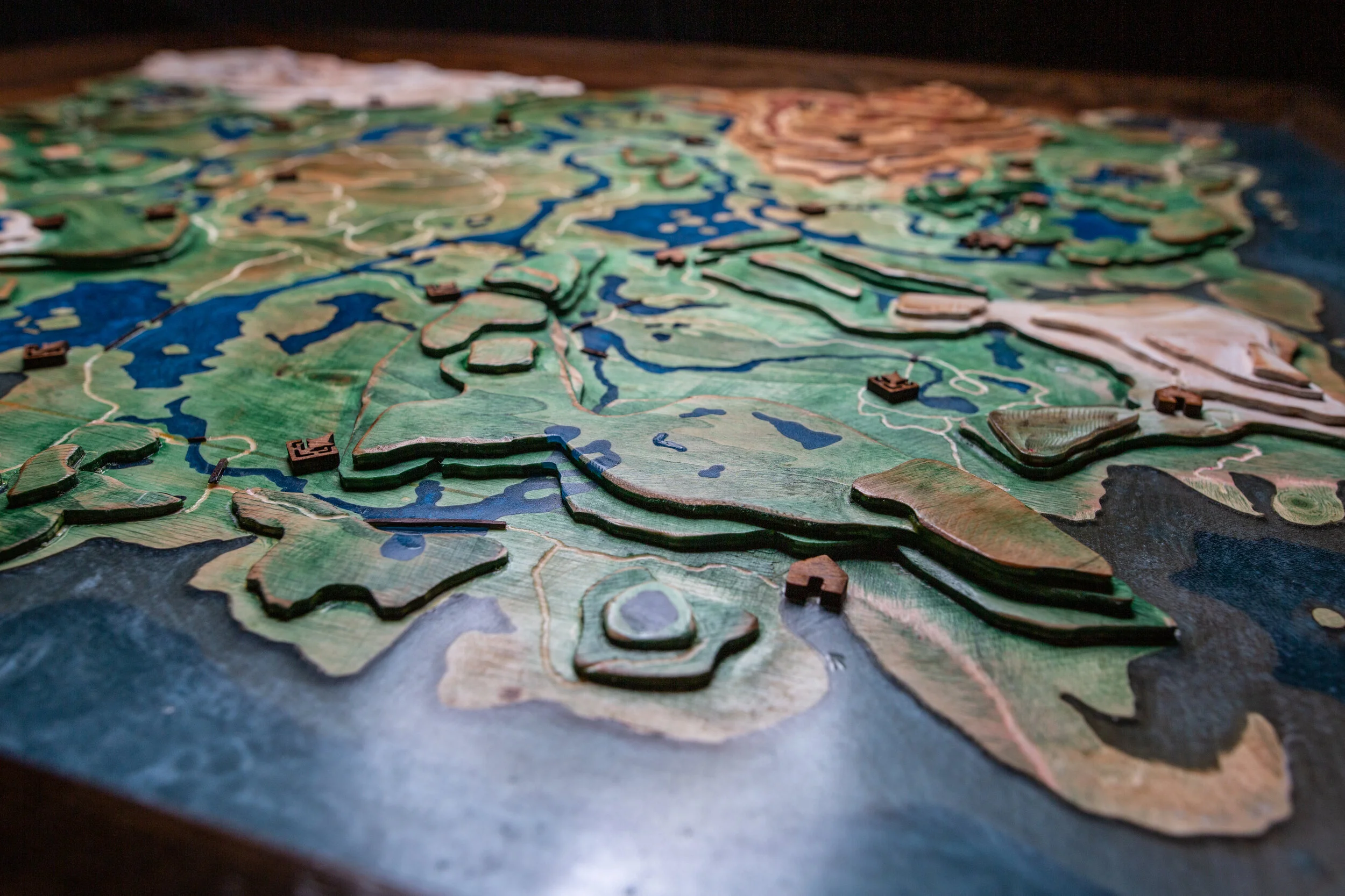 Hand Built Topographical Map Of Hyrule From The Legend Of Zelda Breath Of The Wild Mtwc Animation Studio