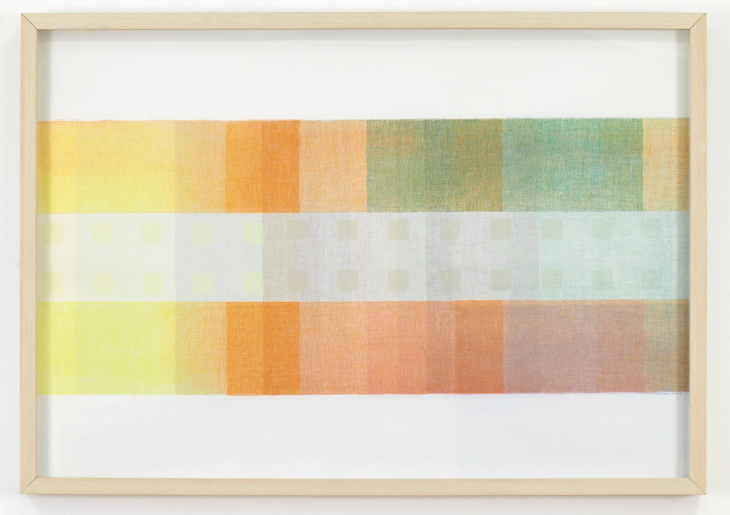 Muslin Blend 2, 2001, Screen print on Arches Sateen, 49 x 67cm, private collection