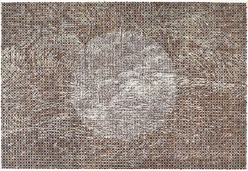 Eveline Kotai - Raw Umbra 2, 2010, giclee print + oil, 100 x 130cm (private collection)