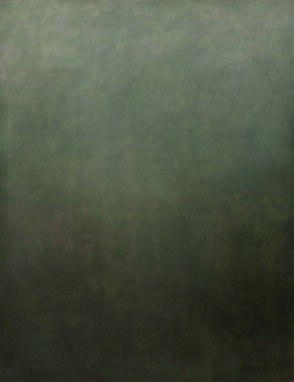 Eveline Kotai  - Falling into Green 2011, oil on canvas, 150x115 cm, private collection