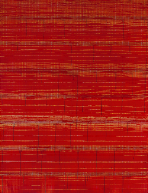 Eveline Kotai - Sari Red 2010, 150x115cm, Oil on Canvas, private collection