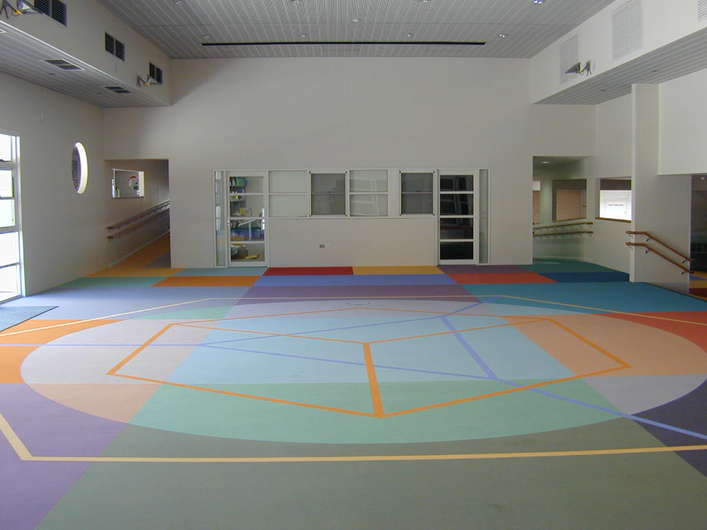 Eveline Kotai - Flotex Carpet Design - All Saints College 2003, Architects: Darryl Way and Associates.