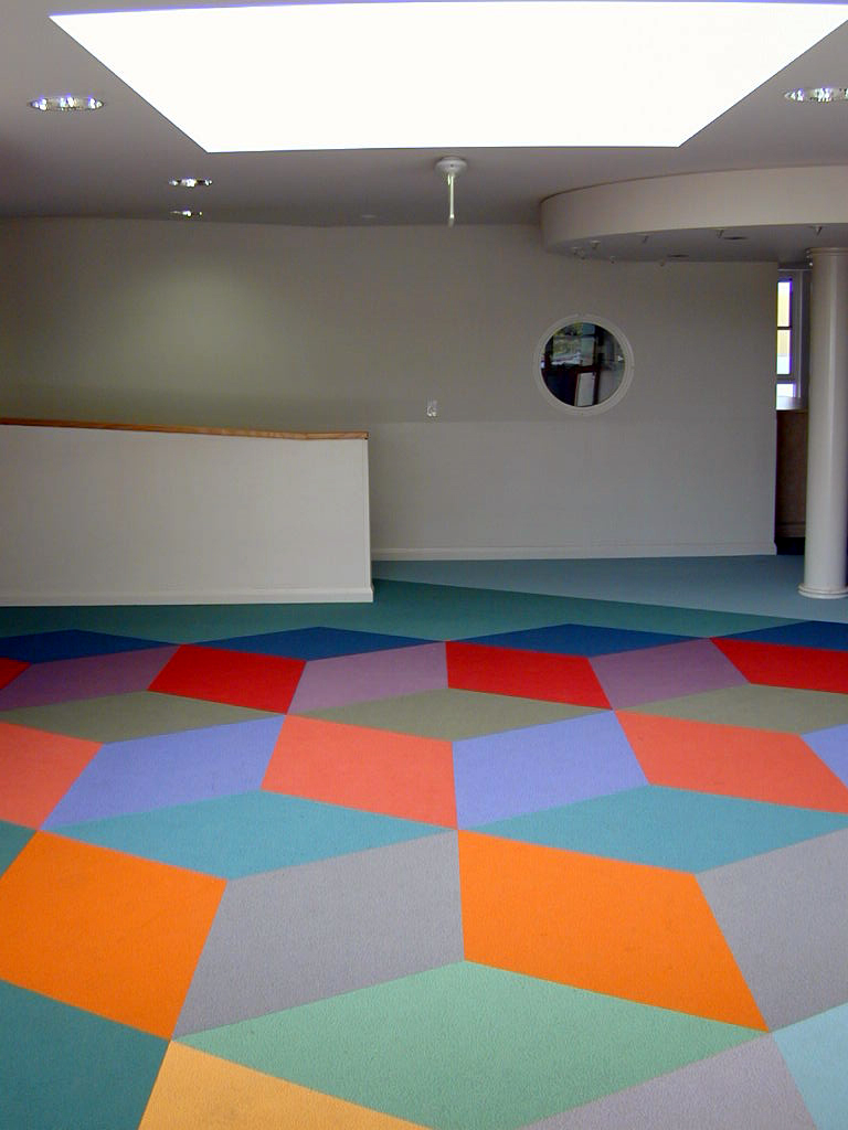 Eveline Kotai - Flotex Carpet Design - All Saints College 2003. Architects: Darryl Way and Associates.