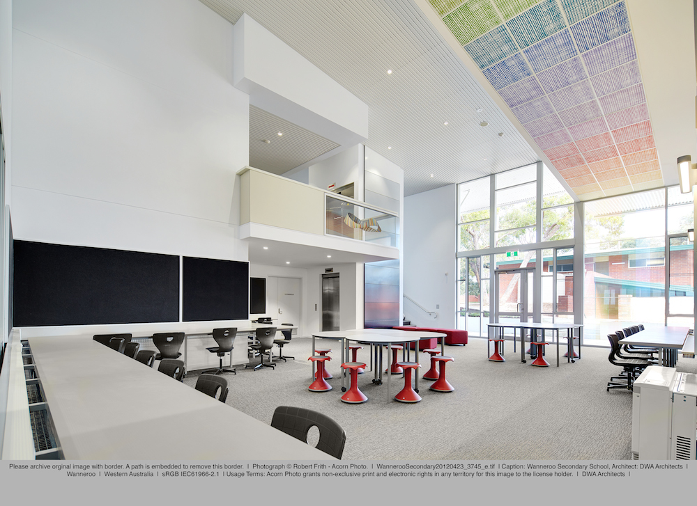 Eveline Kotai + Darryl Way & Associates; Wanneroo Senior High School Stage 2. Photo: Robert Frith (Acorn).