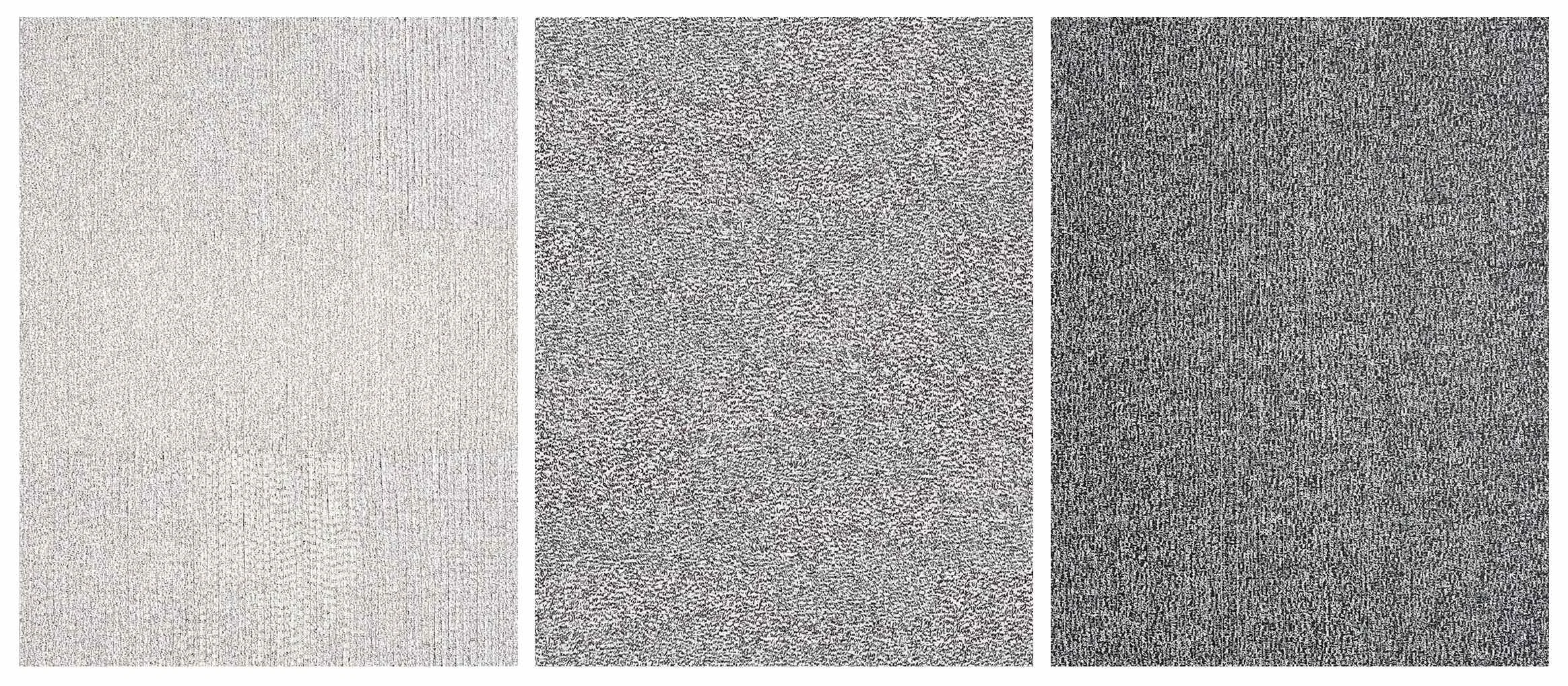 Eveline Kotai - Writing on Air 2012, mixed media stitched collage on linen, 120 x280cm, private collection - co-winner Blake Prize 2012