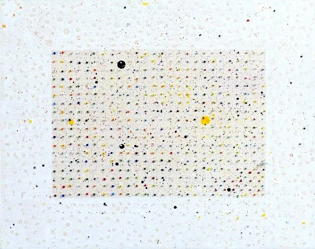 Eveline Kotai - Dot Matrix, 2009, acrylic on canvas, 25x35cm