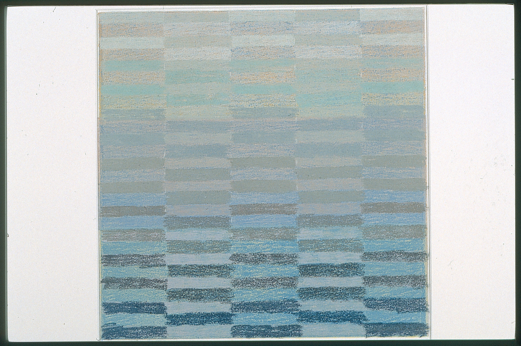 1999, Strip to Stripe, pastel on silkscreen, 27x27, Slide28.jpg